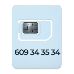 Prosty numer 609 34 35 34 prefiks 609 i układ 34 35 34