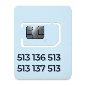 Dwa proste numery 513 513 z kolejnym środkiem Dwa proste numery 513 513 dla spójnego kontaktu