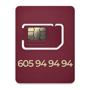 Złoty numer 605 94 94 94 potrójne 94
