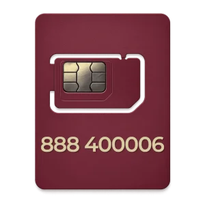 Złoty numer 888 400 006 przejrzysty z zerami 0000